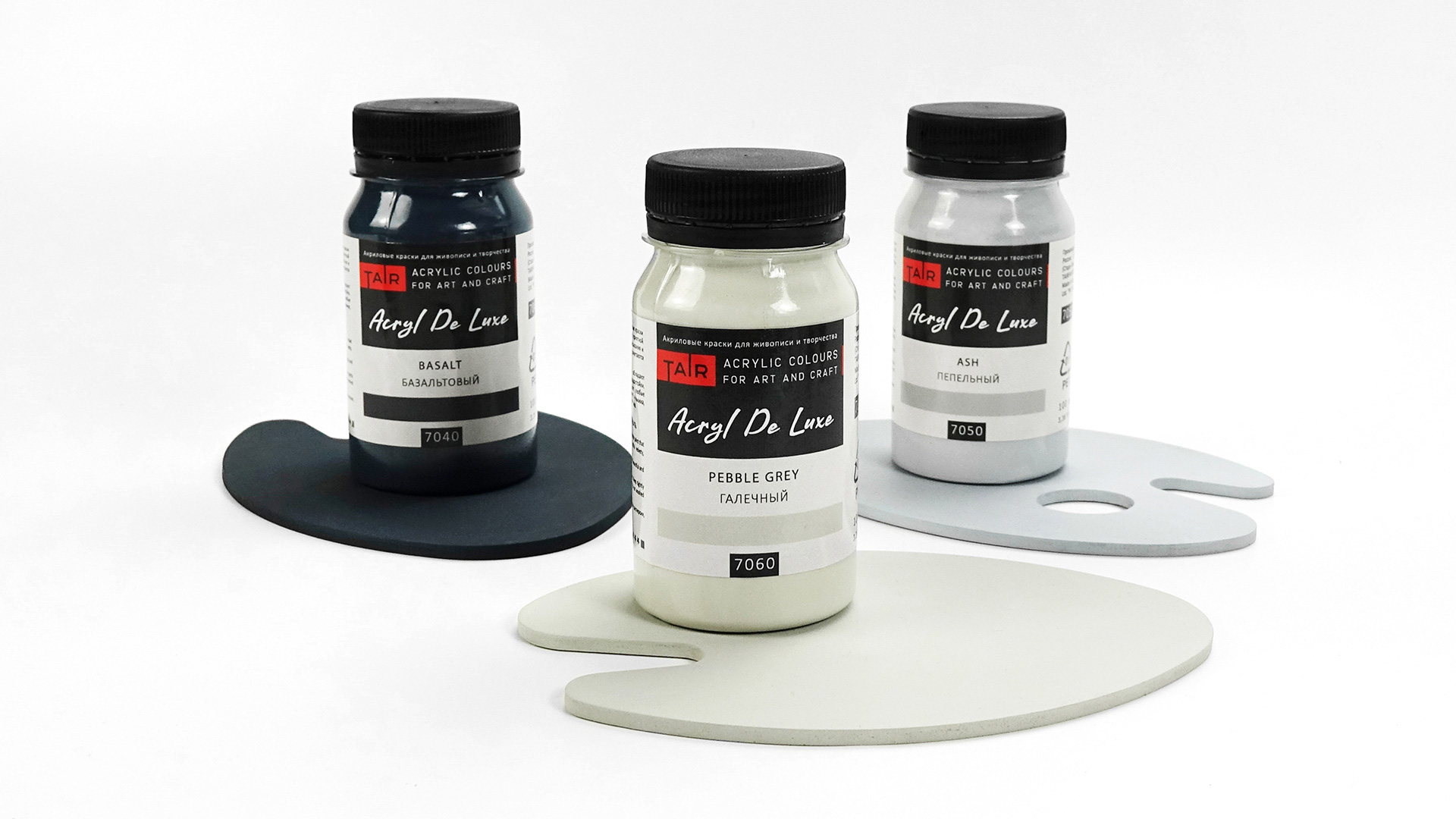 Базальтовый, галечный, пепельный: новые серые оттенки в палитре Акрил Де Люкс!