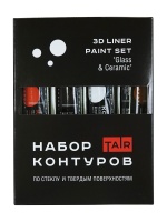 Набор контуров для точечной росписи, "TAIR", 4 х 20 мл, Базовый красный
