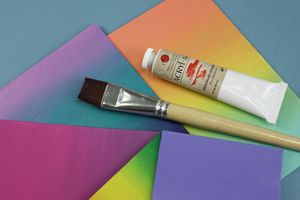 Как легко и просто нарисовать градиент акриловыми красками?