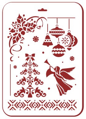 Трафарет для творчества "Трафарет Дизайн", Новый год, 22 x 31 см, НГП-15 - «Таир»