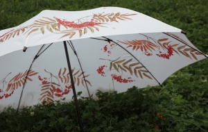 Роспись зонта акриловыми красками: как легко нарисовать рябину новичку