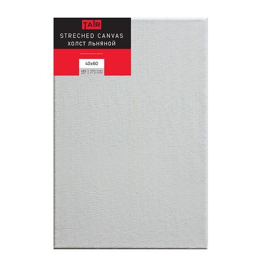 Холст на подрамнике, "TAIR", лён, масляный грунт, 480 г/м2, 40 х 60 см - «Таир»