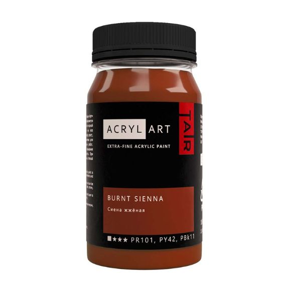 Художественные акриловые краски Сиена жжёная, краска "Акрил-Арт", банка 100 мл на оптовом сайте бренда ТАИР