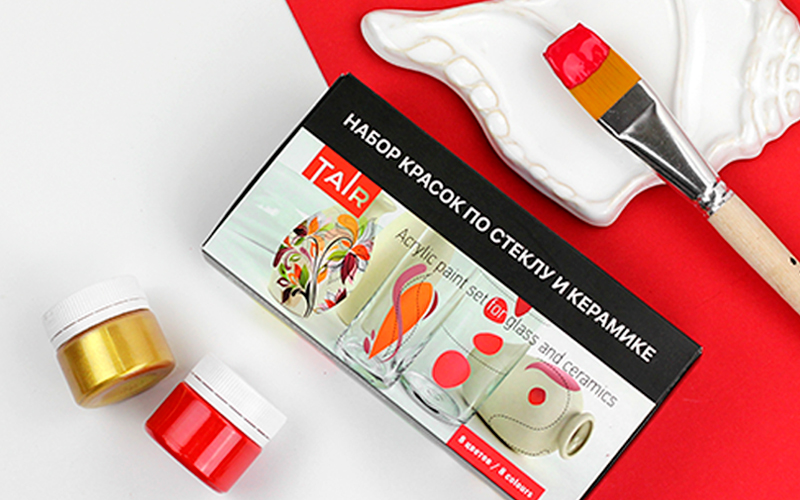 Набор красок по стеклу и керамике: как добиться стойкости рисунка на скользкой поверхности
