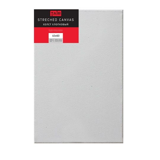 Холст на подрамнике, "TAIR", хлопок, акриловый грунт, 270 г/м2, 40 х 60 см - «Таир»