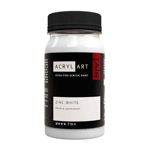Художественные акриловые краски Белила цинковые, краска "Акрил-Арт", банка 100 мл на оптовом сайте бренда ТАИР