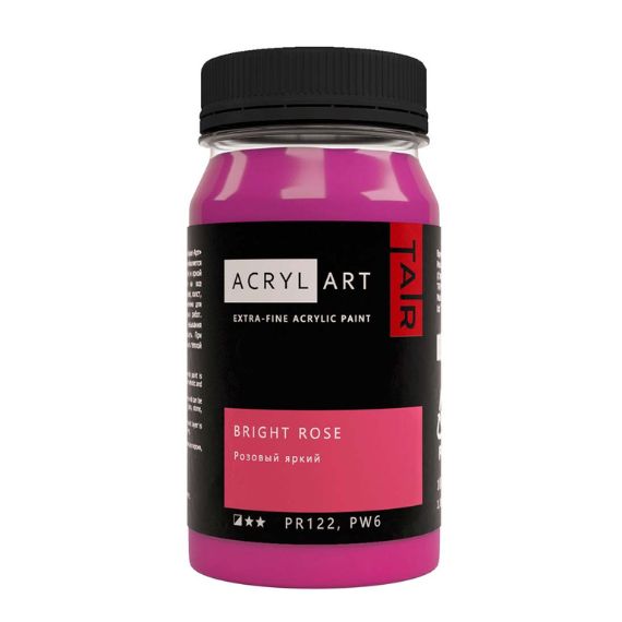 Художественные акриловые краски Розовый яркий, краска "Акрил-Арт", банка 100 мл на оптовом сайте бренда ТАИР