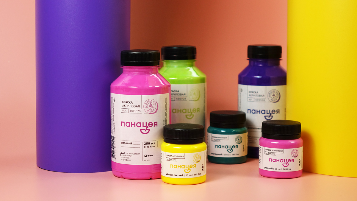 Эксклюзивный формат 50 мл для оптовых клиентов в новой линейке акриловых красок «Панацея»!