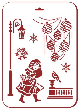 Трафарет для творчества "Трафарет Дизайн", Новый год,  22 х 31 см, НГП-11 - «Таир»