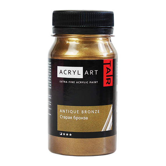 Художественные акриловые краски Старая Бронза, краска "Акрил-Арт", банка 100 мл на оптовом сайте бренда ТАИР
