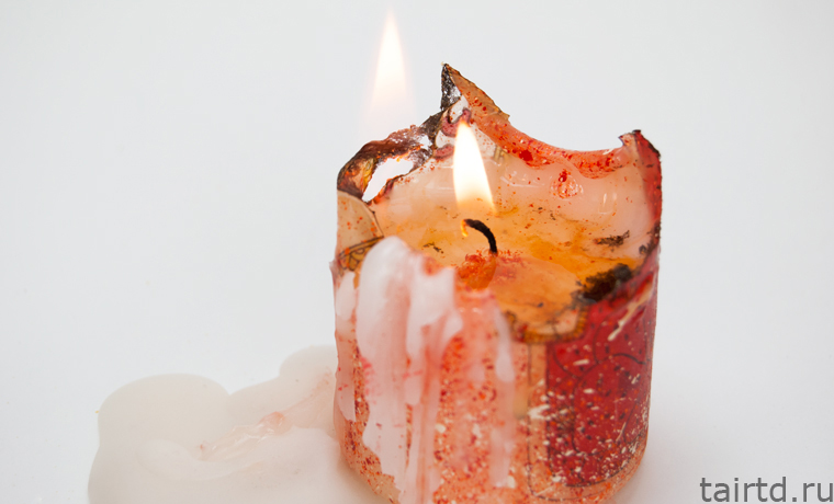 Можно ли зажигать свечи задекорированные декупажем?