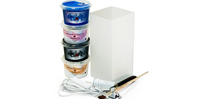 Гель-паста, декорирование вазы, декорирование светильника