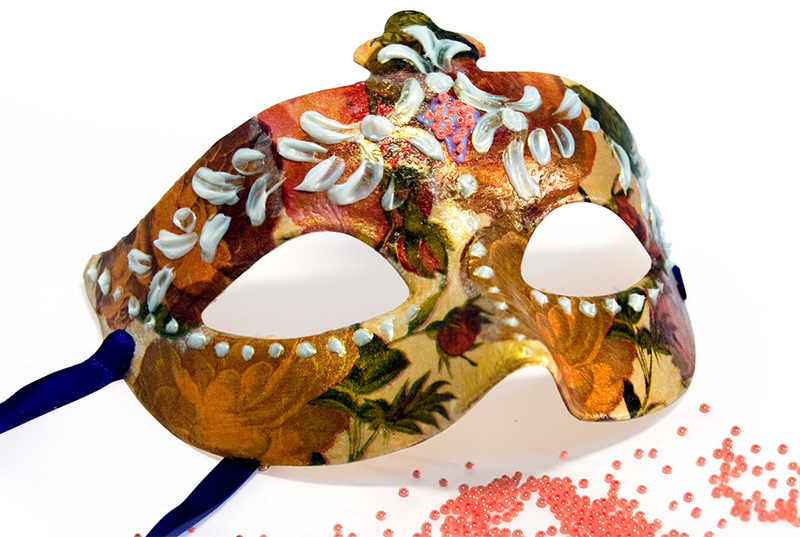 новогодняя маска, моделирующая гель-паста