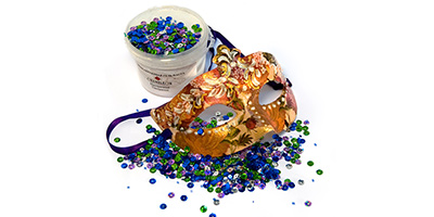 новогодняя маска, моделирующая гель-паста