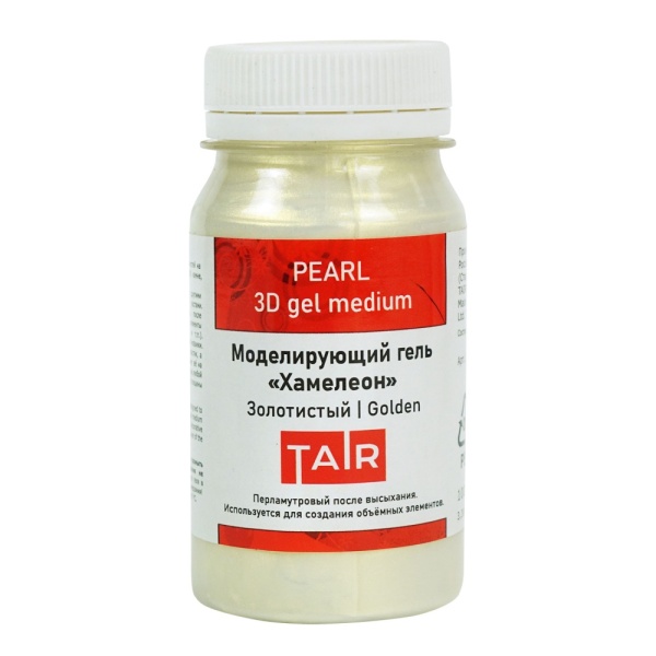 Моделирующий акриловый гель "Хамелеон" Золотистый, банка 100 мл - «Таир»