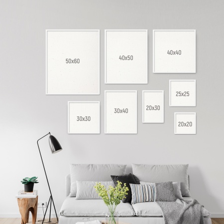 Холст 3D на подрамнике, "TAIR", хлопок, акриловый грунт, 270 г/м2, 30 х 30 см - «Таир»