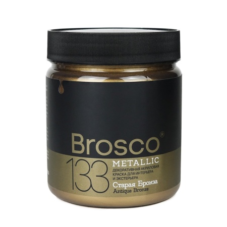 Старая бронза, декоративная краска Brosco, 500 мл - «Таир»