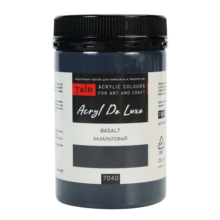 Базальтовый, краска "Акрил Де Люкс", банка 250 мл - «Таир»