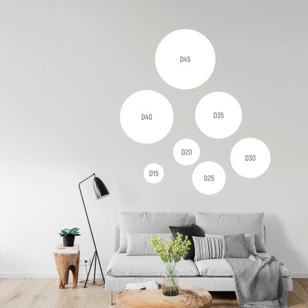 Холст на круглом подрамнике, "TAIR", хлопок, акриловый грунт, 270 г/м2, D45 см - «Таир»