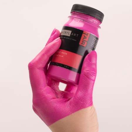 Художественные акриловые краски Розовый яркий, краска "Акрил-Арт", банка 100 мл на оптовом сайте бренда ТАИР