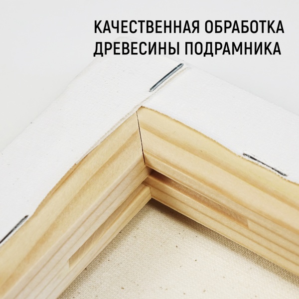 Холст на подрамнике, "TAIR", хлопок, акриловый грунт, 270 г/м2, 40 х 40 см - «Таир»