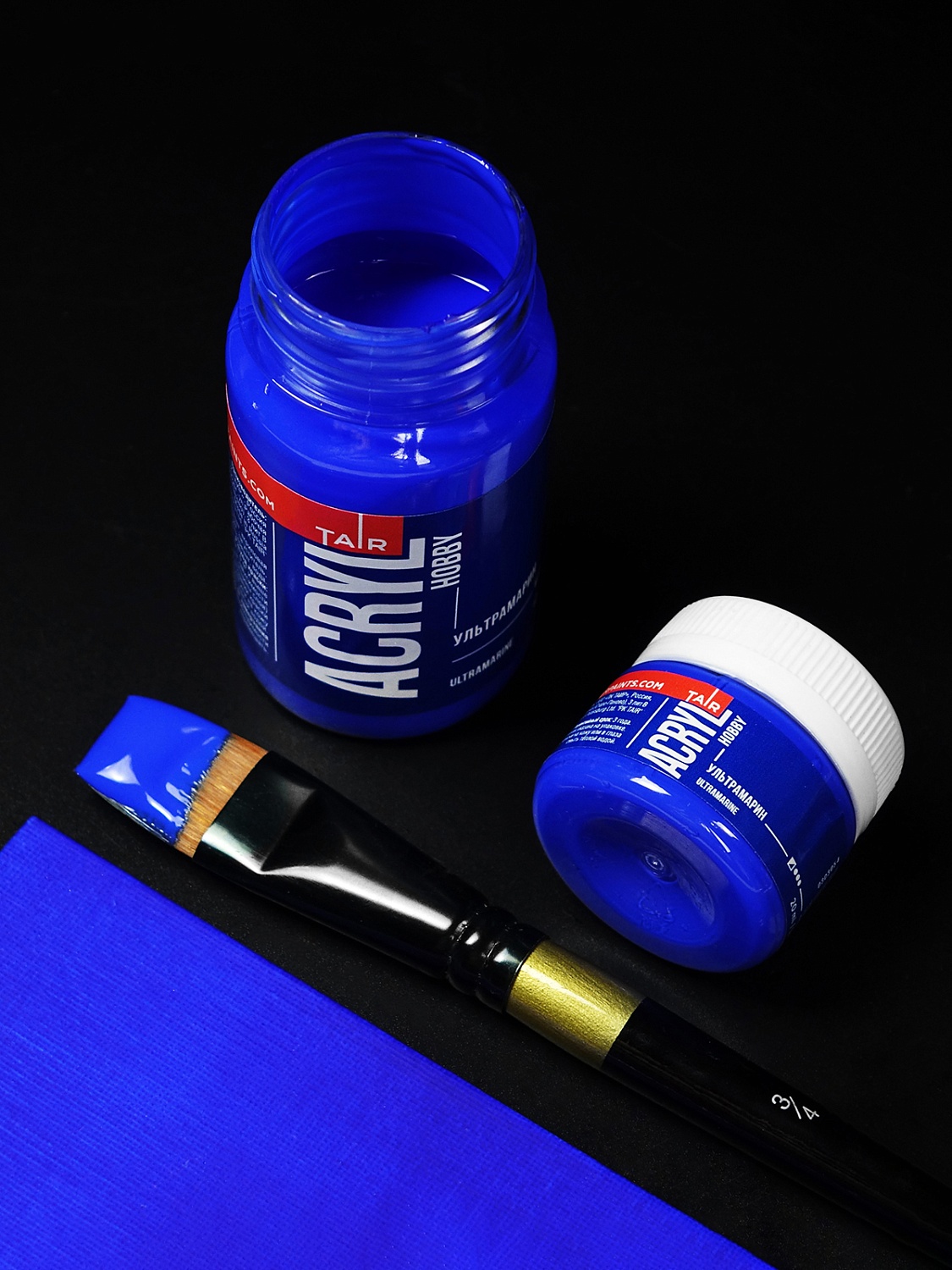 Ультрамарин и Коричневый тёмный: ещё больше новых оттенков в линейке Акрил-Хобби!