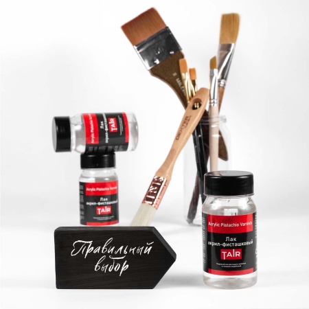 Лак акрил-фисташковый, банка 100 мл - «Таир»