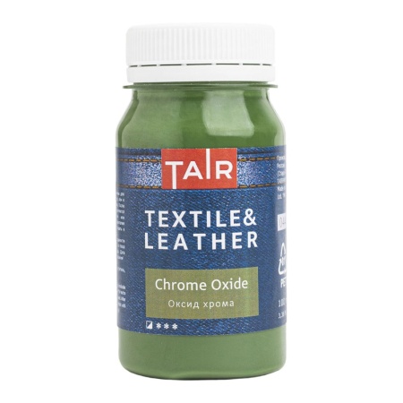 Оксид хрома, краска акриловая по ткани и коже, банка 100 мл - «Таир»