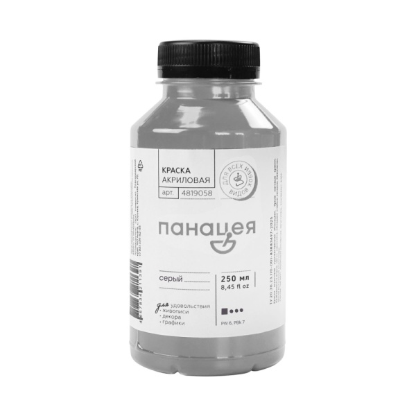 Серый, краска "Панацея", банка 250 мл — «Таир»