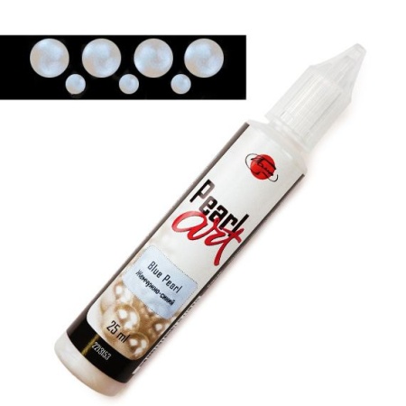 Жемчужно-синий, краска для создания жемчужин "Pearl Art", туба 25 мл - «Таир»