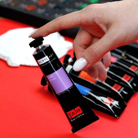 Художественные акриловые краски Сажа газовая, краска "Акрил-Арт", туба 45 мл на оптовом сайте бренда ТАИР