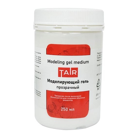 Моделирующий акриловый гель Прозрачный, банка 250 мл - «Таир»