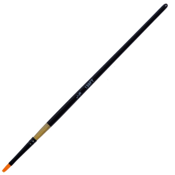 Кисть плоская № 1/8 из синтетики (рыжая), ручка короткая, 1/8Х139FT Арт Авангард на сайте ТАИР