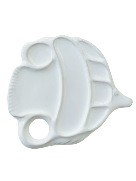 Палитра художественная керамическая, "Like Palitra", "РЫБКА" 17х 16 х 1 см - «Таир»