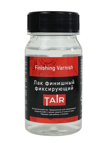Лак финишный фиксирующий, банка 100 мл - «Таир»