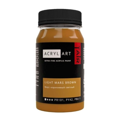 Художественные акриловые краски Марс коричневый светлый, краска "Акрил-Арт", банка 100 мл на оптовом сайте бренда ТАИР