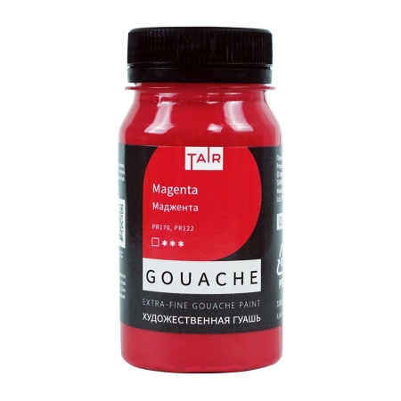 Маджента, гуашь художественная, банка 100 мл - «Таир»