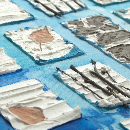 Паста акриловая рельефная Грубая, банка 500 мл - «Таир»