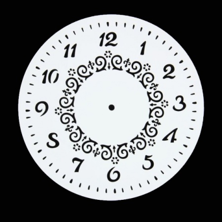 Трафарет для творчества "Часы с делениями" круглый, 15х15 см, (ЭЛГ15-20) 2461134 - «Таир»