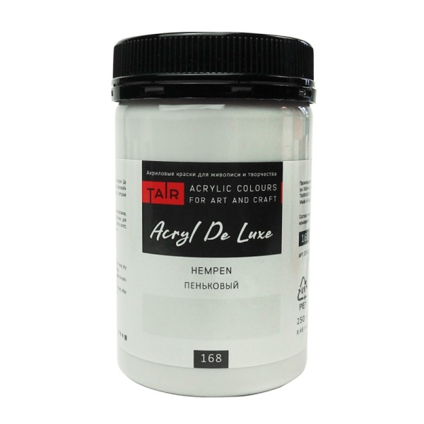 Пеньковый, краска "Акрил Де Люкс", банка 250 мл - «Таир»