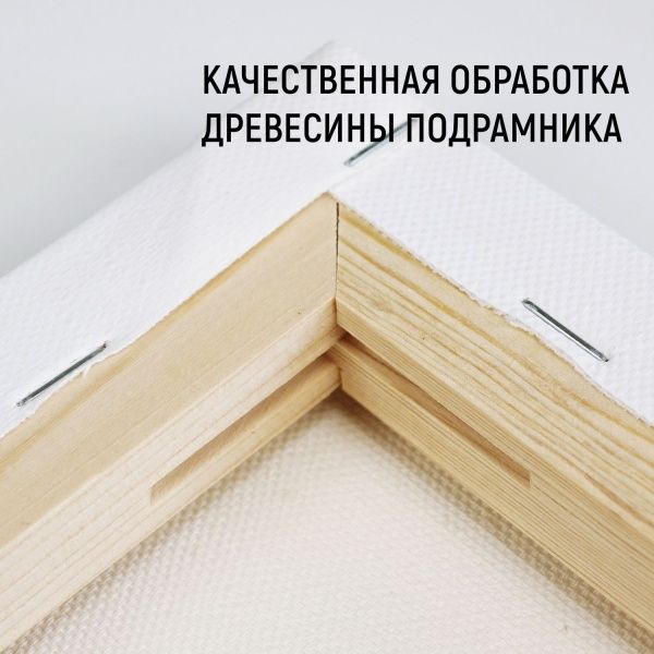 Холст на подрамнике, "TAIR", хлопок, акриловый грунт, 380 г/м2, 30 х 30 см - «Таир»