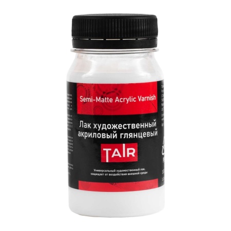 Лак художественный акриловый глянцевый, банка 100 мл - «Таир»