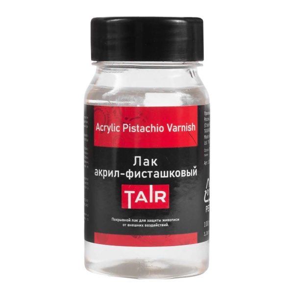 Лак акрил-фисташковый, банка 100 мл - «Таир»