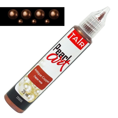 Старая медь, краска для создания жемчужин "Pearl Art", туба 25 мл - «Таир»