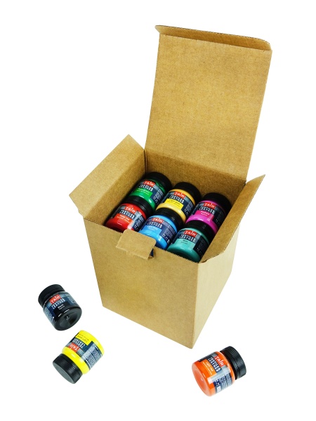 Набор акриловых красок по коже и ткани, "TAIR", 50 мл, 27 цветов - «Таир»