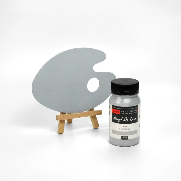 Пепельный, краска "Акрил Де Люкс", банка 250 мл - «Таир»
