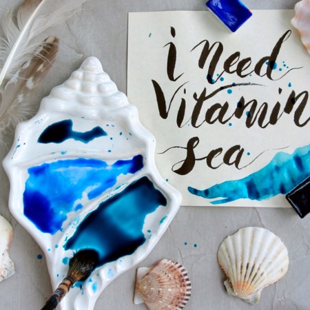 Палитра художественная керамическая, Like Palitra, "СТРОМБУС" 19 х 12 х 1 см - «Таир»