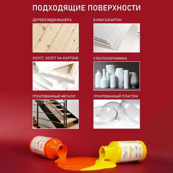 Лимонный, краска "Панацея", банка 250 мл — «Таир»