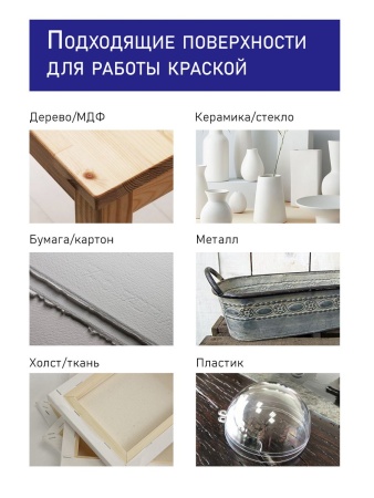 Голубой ФЦ, краска "Акрил-Хобби", банка 250 мл - «Таир»
