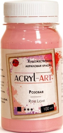 (уценка) Краска акриловая художественная Акрил-Арт, "TAIR", 100 мл, Розовый тёмный (47) - «Таир»